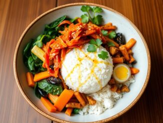 Veganes Rezept Kimchi-Bibimbap