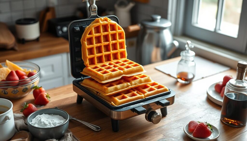 Waffeln backen