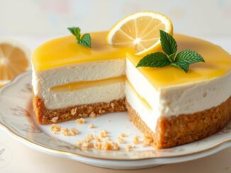 Zitronen-Käse-Schichtkuchen