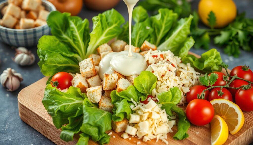 Zubereitung Caesar-Salat