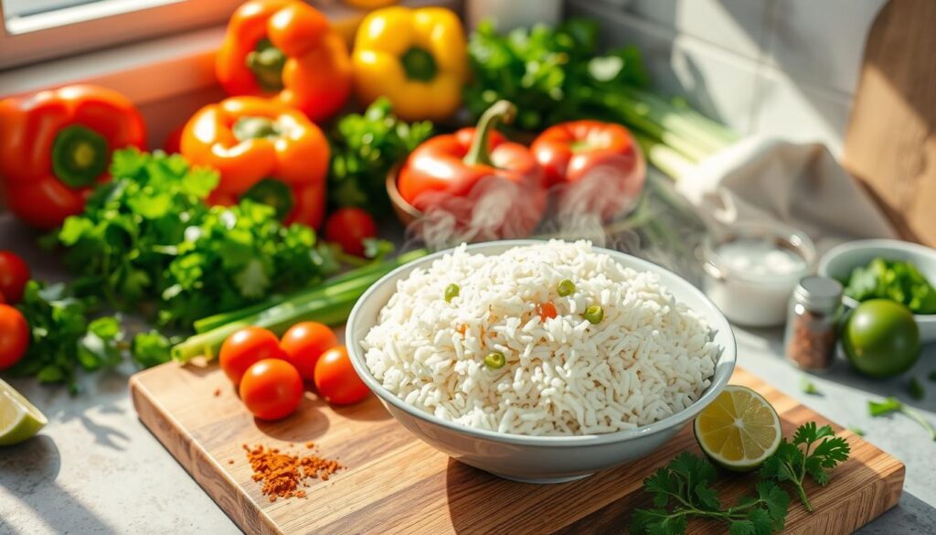 Zubereitung Mexikanischer Reissalat