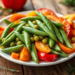 Zuckererbsen Rezept mit Karotten und Paprika