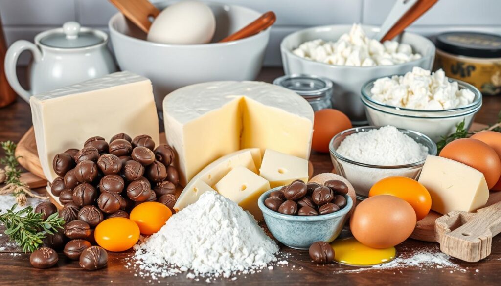 Zutaten für den Pralinen-Frischkäse-Königskuchen