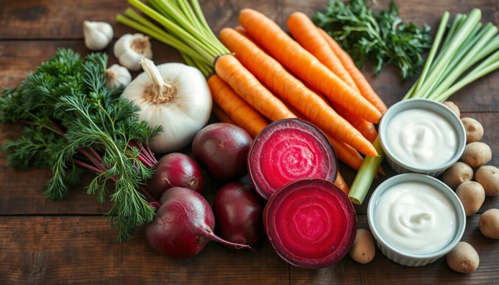 Zutaten für die perfekte Rote-Bete-Suppe