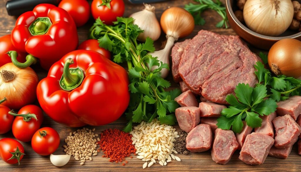 Zutaten für ungarisches Gulasch