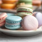 bunte und elegante Macarons