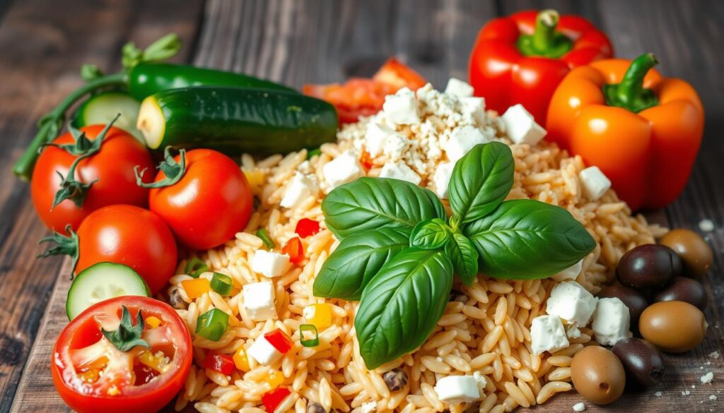 frische Zutaten für Salat