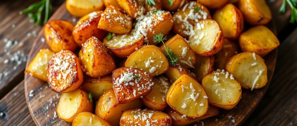 geröstete Parmesankartoffeln