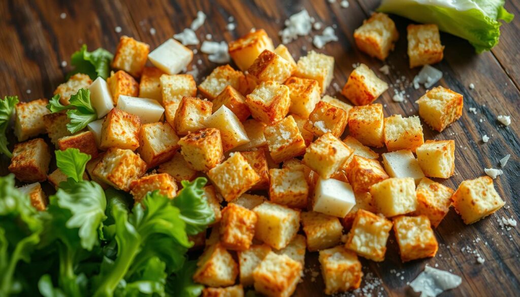 knusprige Croutons